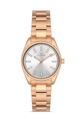 Ferro Analoge White Round Dial Women's Watch -  F21161A-C
