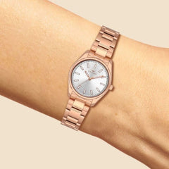 Ferro Analoge White Round Dial Women's Watch -  F21161A-C