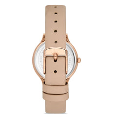 Ferro Analog White Round Dial Women's Watch -  F21191B-S2