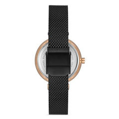 Ferro Analog Black Round Dial Women's Watch -  F21224C-R
