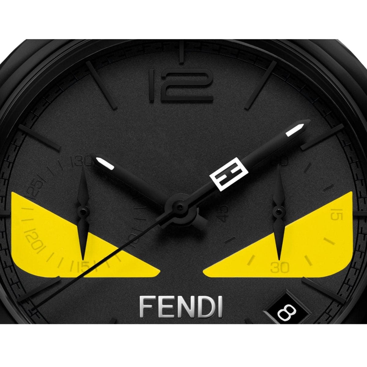 FENDI TIMEPIECES Momento Chronograph Black Round Dial Women's Watch- F214611611