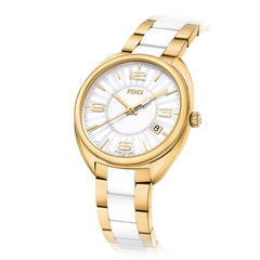 FENDI TIMEPIECES Momento Analog Silver Round Dial Women's Watch- F218434004