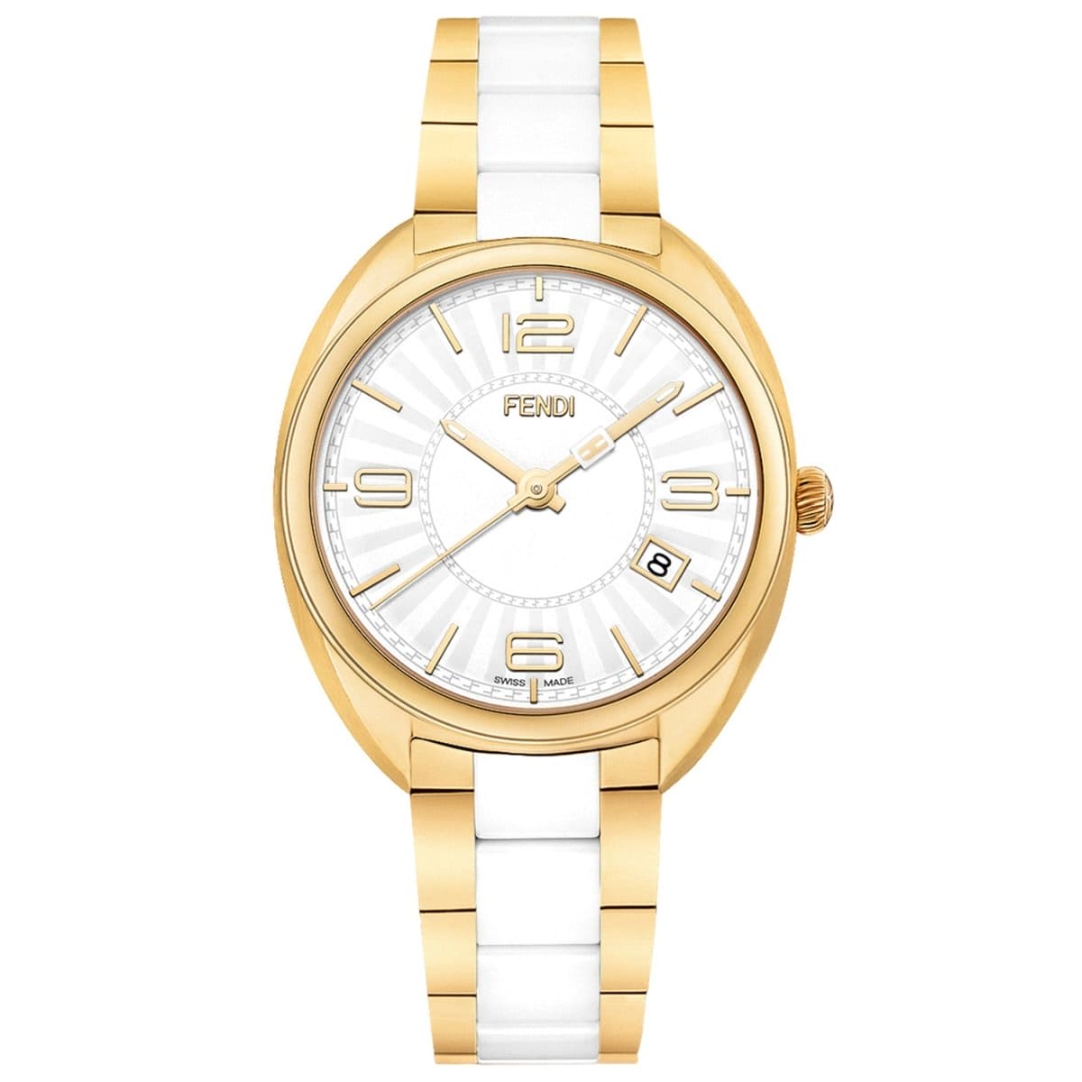 FENDI TIMEPIECES Momento Analog Silver Round Dial Women's Watch- F218434004
