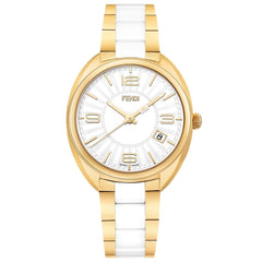 FENDI TIMEPIECES Momento Analog Silver Round Dial Women's Watch- F218434004
