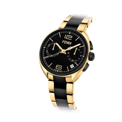 Hiyath -FENDI TIMEPIECES Momento Chronograph Black Round Dial