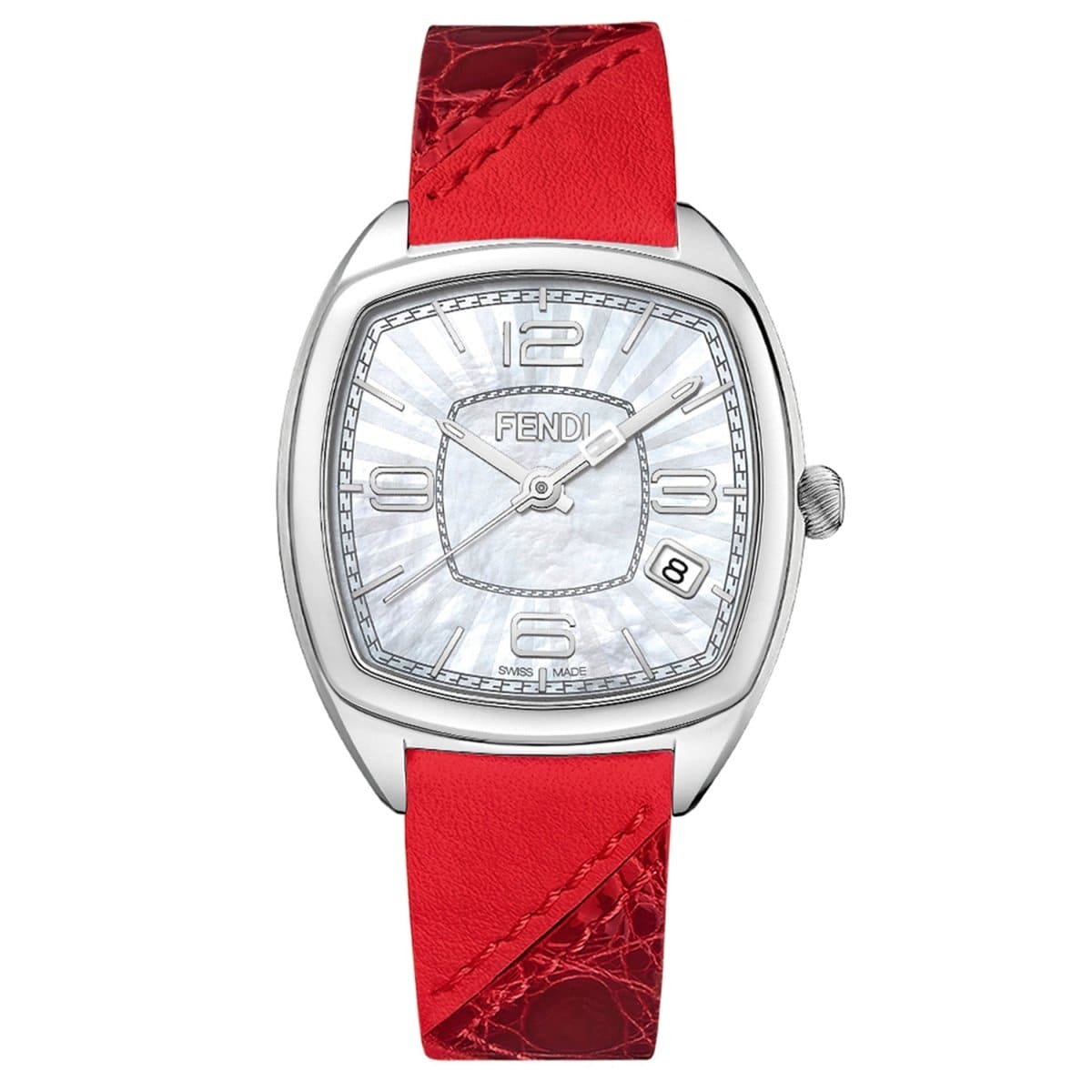 FENDI TIMEPIECES Momento Analog MOP Tonneau Dial Women's Watch- F220034573