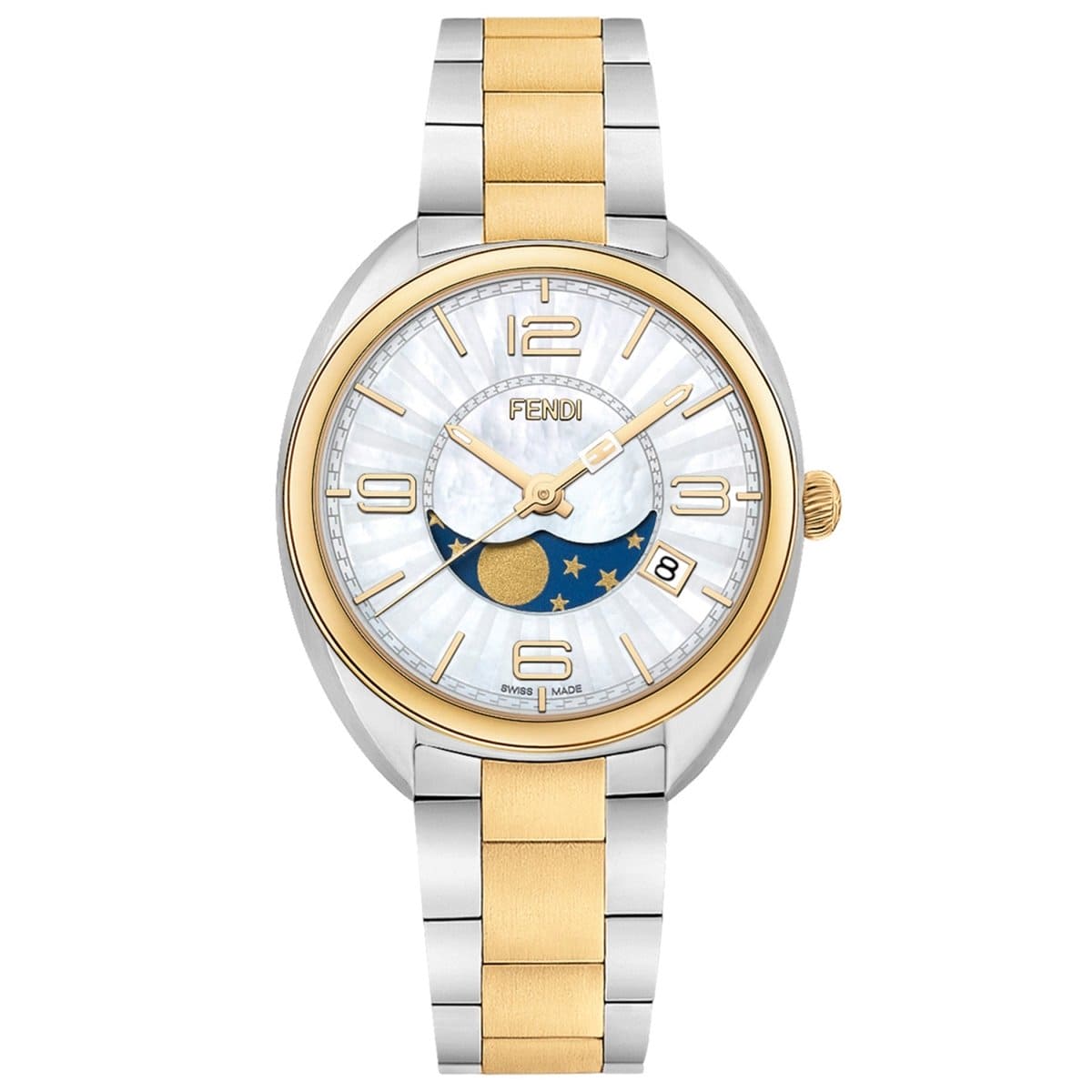 FENDI TIMEPIECES Momento Analog White Round Dial Women's Watch- F232134500