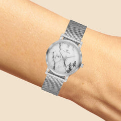 Ferro Analog White Round Dial Women's Watch -  F2792C-A