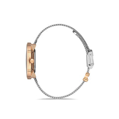 Ferro Analog White Round Dial Women's Watch -  F2986C-978-E