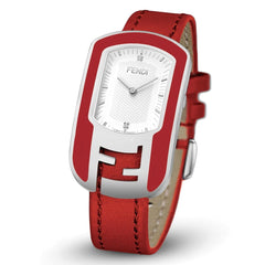 FENDI TIMEPIECES Chameleon Analog White Rectangle Dial Women's Watch- F307034073D1
