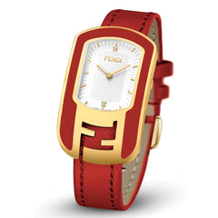 FENDI TIMEPIECES Chameleon Analog White Rectangle Dial Women's Watch- F307434073D1