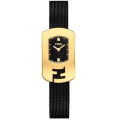 FENDI TIMEPIECES Chameleon Analog Black Rectangle Dial Women's Watch- F340421000D1