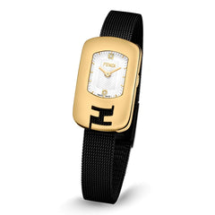 FENDI TIMEPIECES Chameleon Analog White Rectangle Dial Women's Watch- F340424000D1
