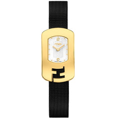 FENDI TIMEPIECES Chameleon Analog White Rectangle Dial Women's Watch- F340424000D1