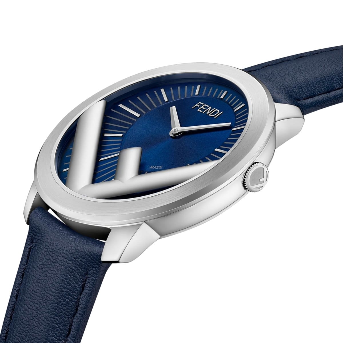 FENDI TIMEPIECES Run Away Analog Blue Round Dial Men's Watch- F710013031