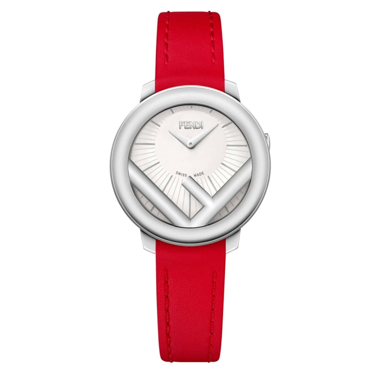 FENDI TIMEPIECES Run Away Analog White Round Dial Women's Watch- F710024073