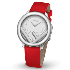 FENDI TIMEPIECES Run Away Analog White Round Dial Women's Watch- F710024073