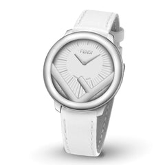 FENDI TIMEPIECES Run Away Analog White Round Dial Women's Watch- F710034041