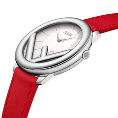 FENDI TIMEPIECES Run Away Analog White Round Dial Women's Watch- F710034073