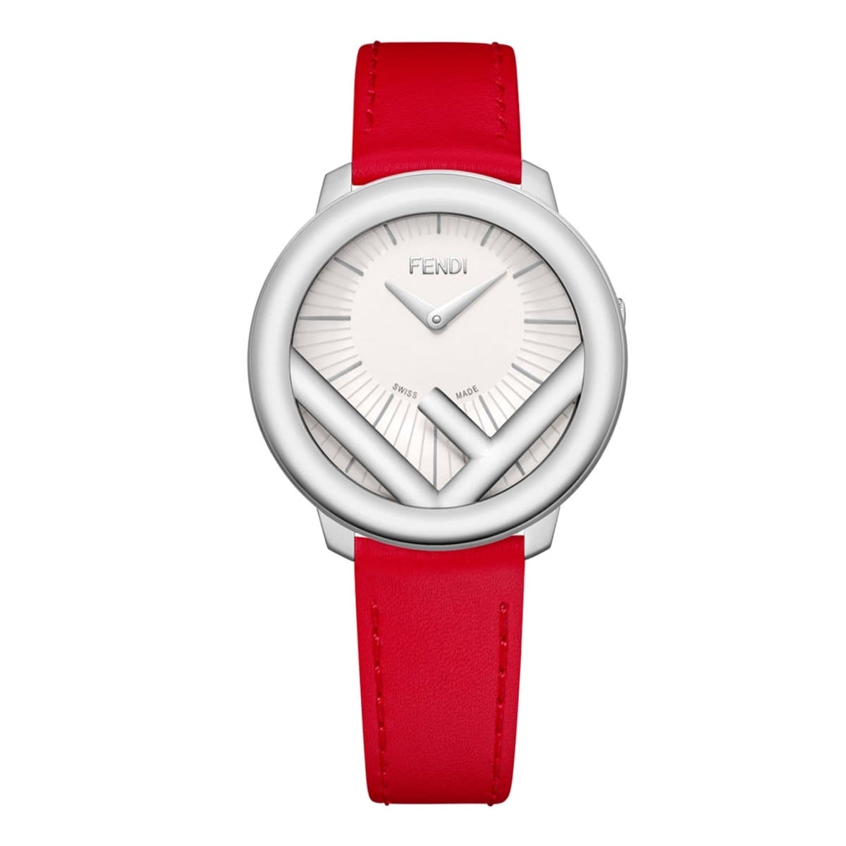 FENDI TIMEPIECES Run Away Analog White Round Dial Women's Watch- F710034073