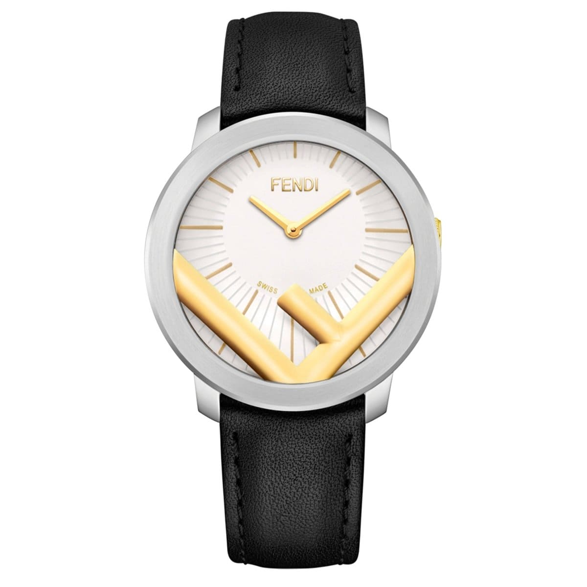 FENDI TIMEPIECES Run Away Analog White Round Dial Men's Watch- F710114011