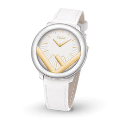 FENDI TIMEPIECES Run Away Analog White Round Dial Women's Watch- F710134041