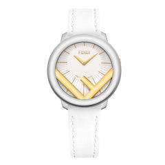 FENDI TIMEPIECES Run Away Analog White Round Dial Women's Watch- F710134041