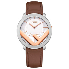 FENDI TIMEPIECES Run Away Analog White Round Dial Men's Watch- F710214021