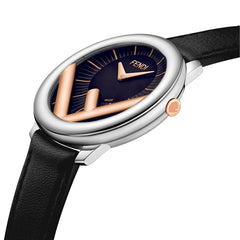 FENDI TIMEPIECES Run Away Analog Black Round Dial Women's Watch- F710221011