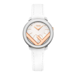 FENDI TIMEPIECES Run Away Analog White Round Dial Women's Watch- F710224041