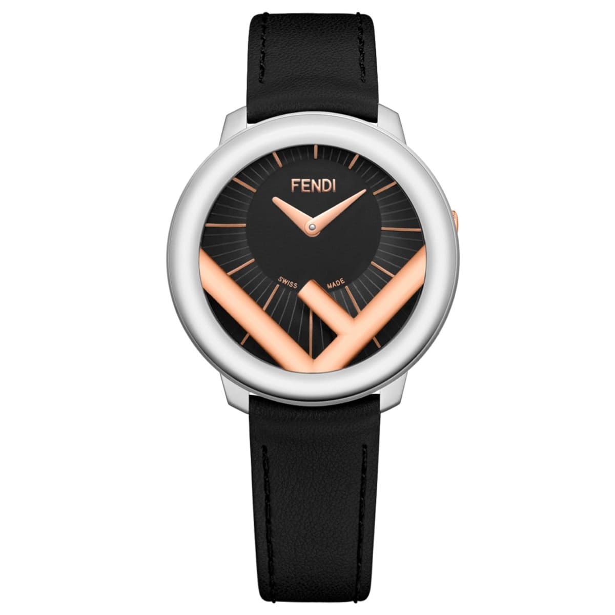 FENDI TIMEPIECES Run Away Analog Black Round Dial Women's Watch- F710231011
