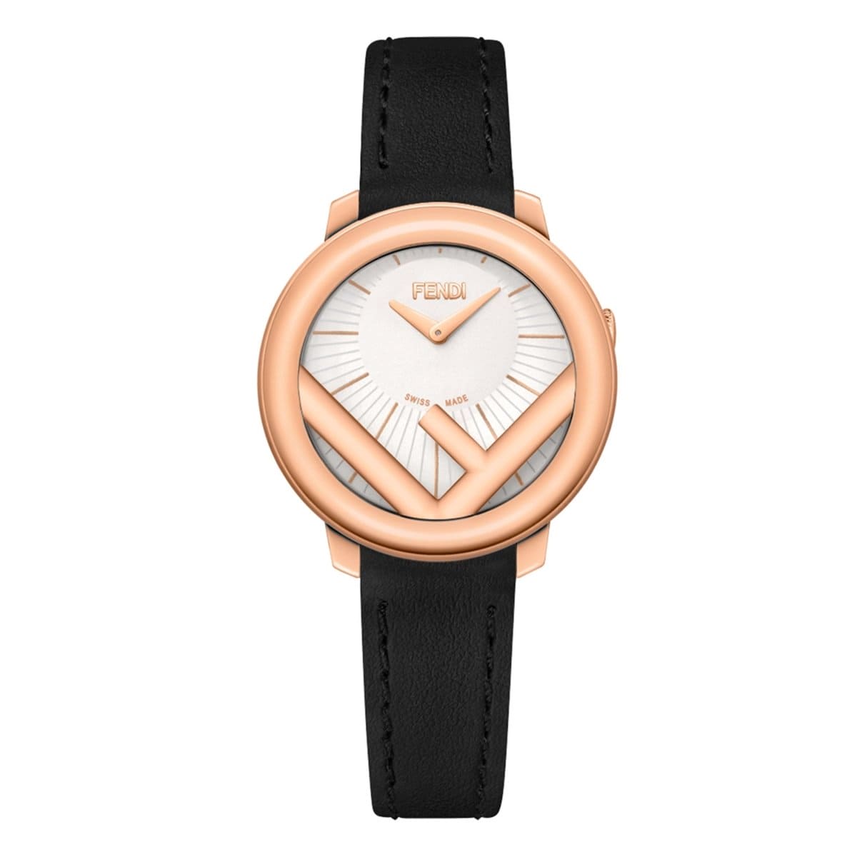 FENDI TIMEPIECES Run Away Analog White Round Dial Women's Watch- F710524011