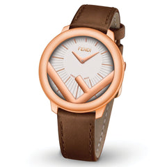 FENDI TIMEPIECES Run Away Analog White Round Dial Women's Watch- F710524021