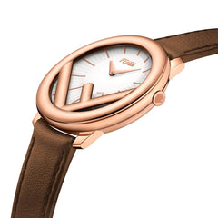 FENDI TIMEPIECES Run Away Analog White Round Dial Women's Watch- F710524021