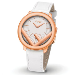 FENDI TIMEPIECES Run Away Analog White Round Dial Women's Watch- F710524041