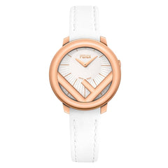 FENDI TIMEPIECES Run Away Analog White Round Dial Women's Watch- F710524041