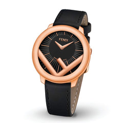 FENDI TIMEPIECES Run Away Analog Black Round Dial Women's Watch- F710531011