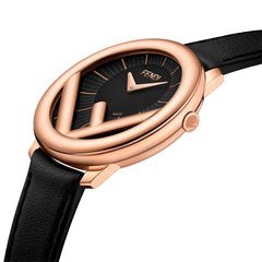 FENDI TIMEPIECES Run Away Analog Black Round Dial Women's Watch- F710531011