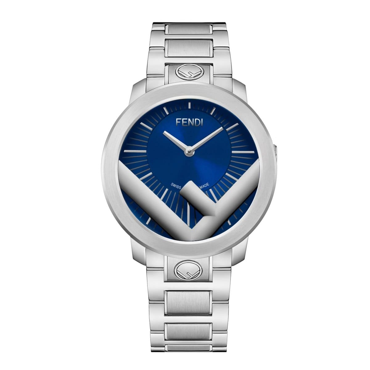 FENDI TIMEPIECES Run Away Analog Blue Round Dial Men's Watch- F711013000