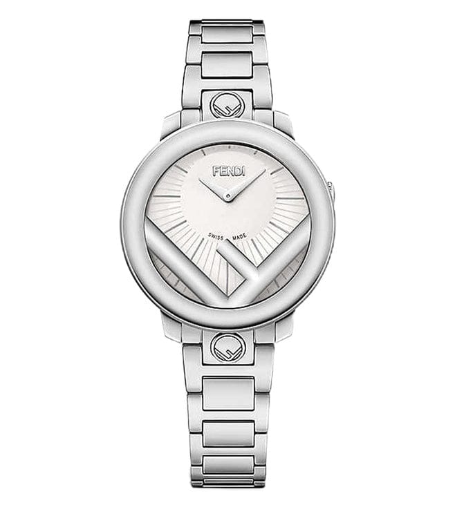 FENDI TIMEPIECES Run Away Analog White Round Dial Women's Watch- F711024000