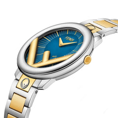 FENDI TIMEPIECES Run Away Analog Blue Round Dial Women's Watch- F711133000