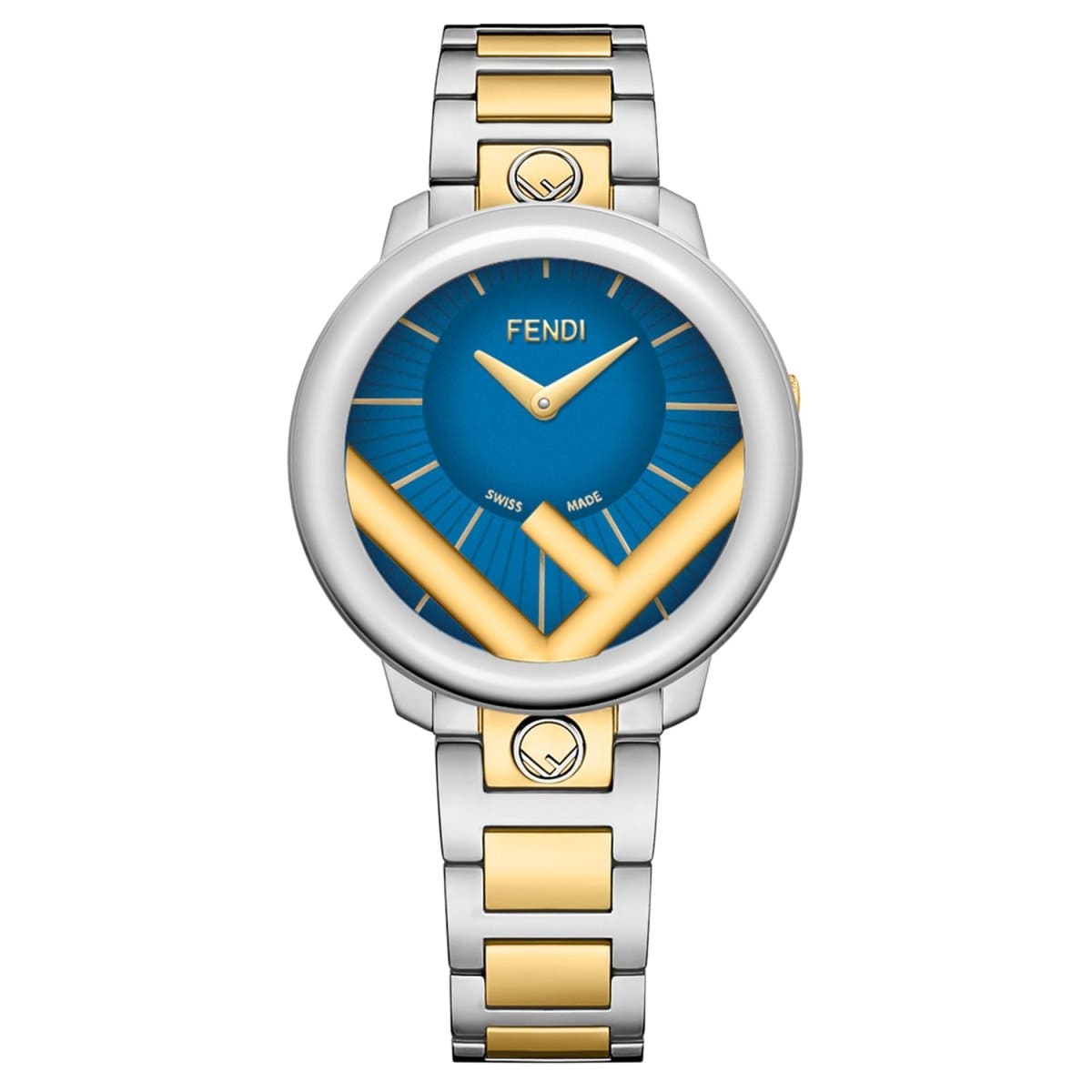 FENDI TIMEPIECES Run Away Analog Blue Round Dial Women's Watch- F711133000
