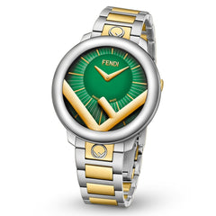 FENDI TIMEPIECES Run Away Analog Green Round Dial Women's Watch- F711138000