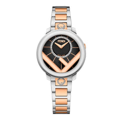 FENDI TIMEPIECES Run Away Analog Black Round Dial Women's Watch- F711221000D2