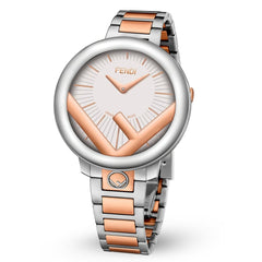 FENDI TIMEPIECES Run Away Analog White Round Dial Women's Watch- F711234000