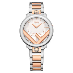 FENDI TIMEPIECES Run Away Analog White Round Dial Women's Watch- F711234000