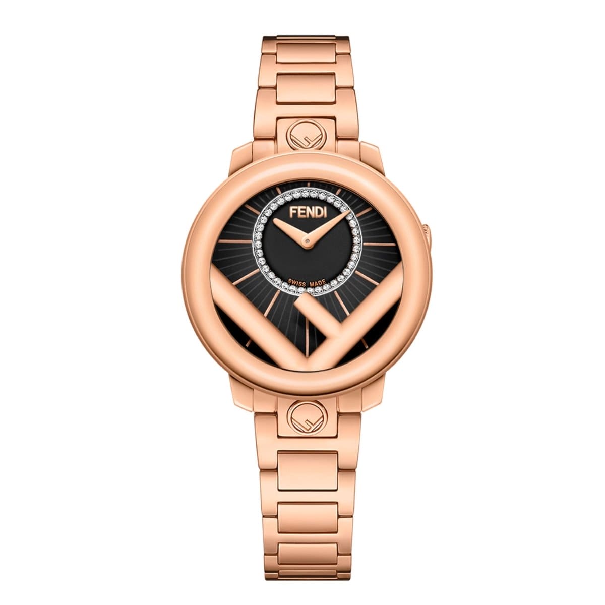 FENDI TIMEPIECES Run Away Analog Black Round Dial Women's Watch- F711521000D2