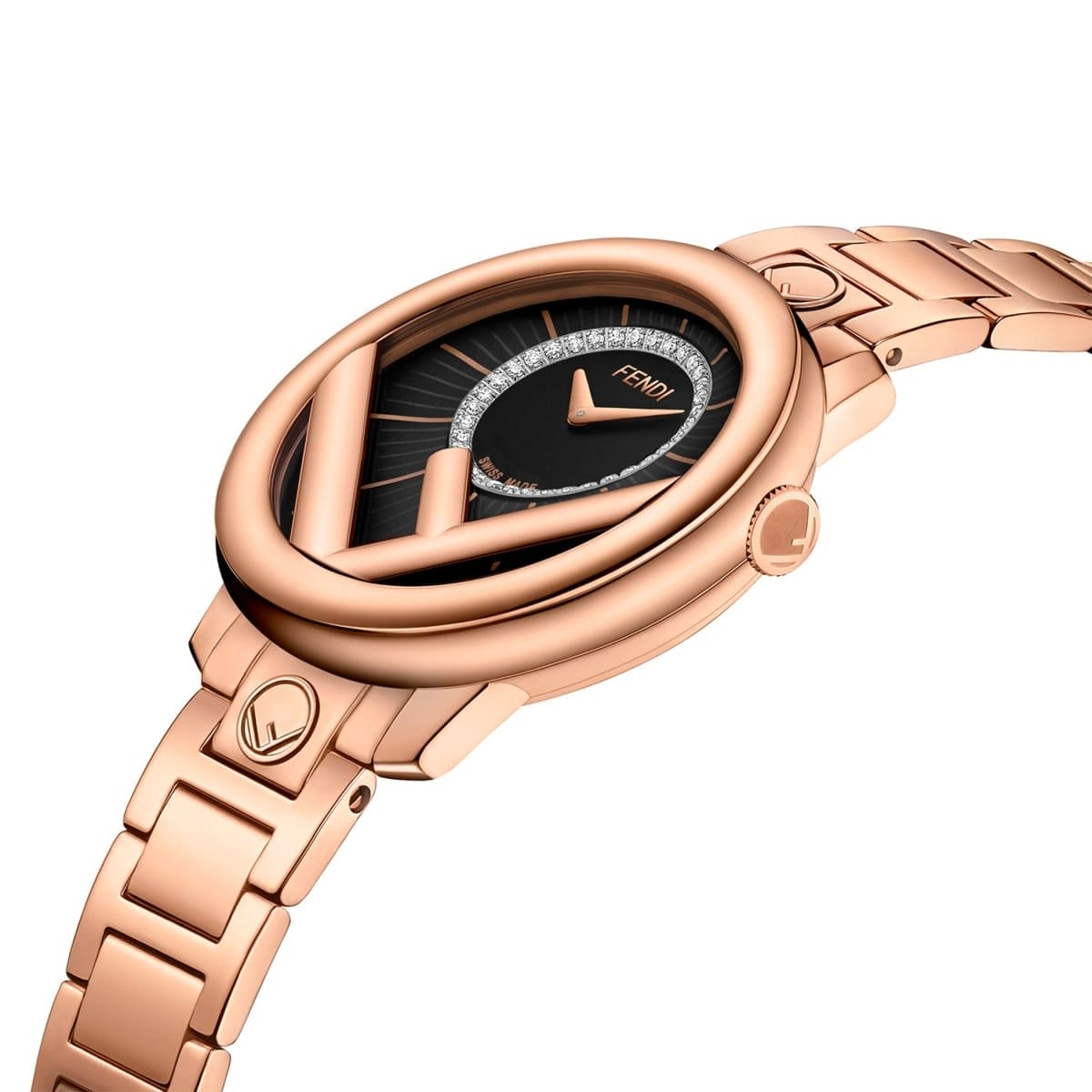 FENDI TIMEPIECES Run Away Analog Black Round Dial Women's Watch- F711521000D2
