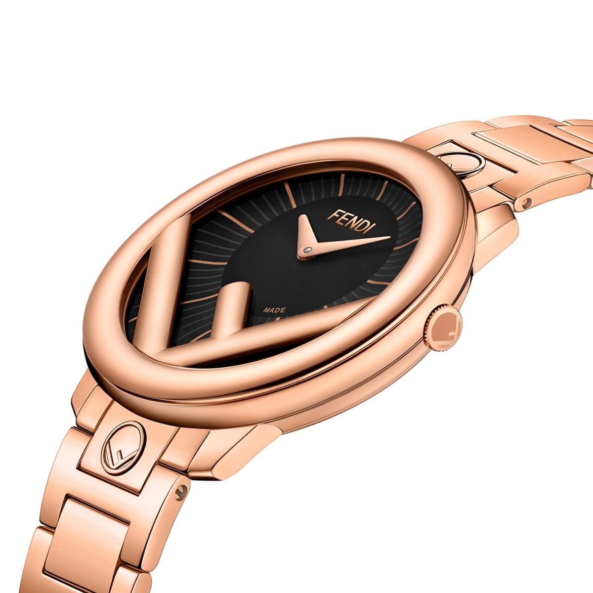 FENDI TIMEPIECES Run Away Analog Black Round Dial Women's Watch- F711531000