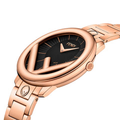 FENDI TIMEPIECES Run Away Analog Black Round Dial Women's Watch- F711531000
